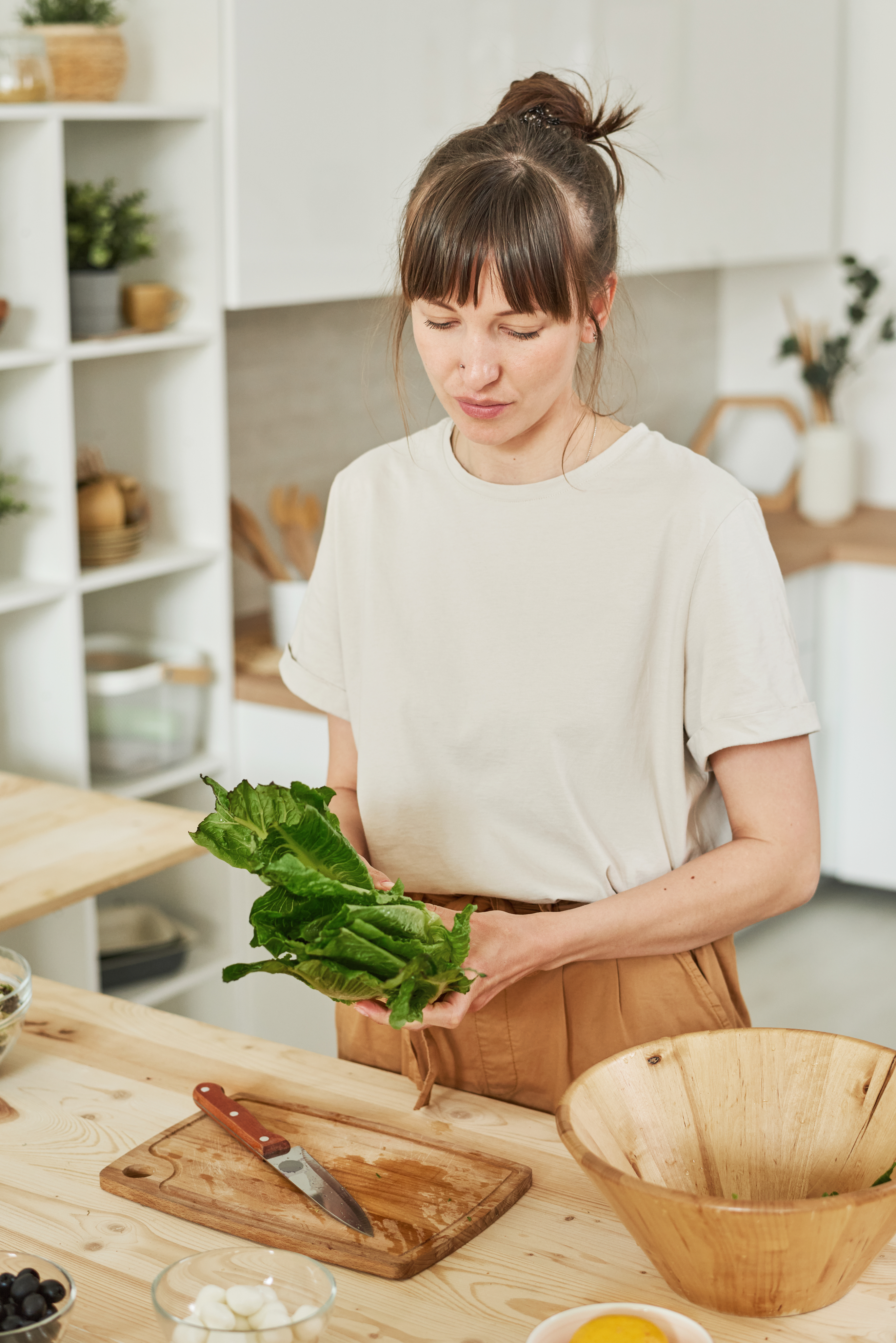 Chef preparing healthy food